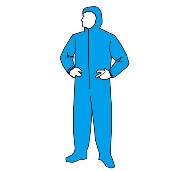 Protective Clothing With Hat & Shoe Covers