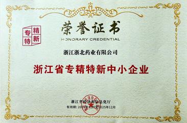 Zhejiang Specialized and Innovative Small and Medium Enterprises