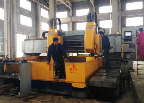 Gantry CNC drilling machine