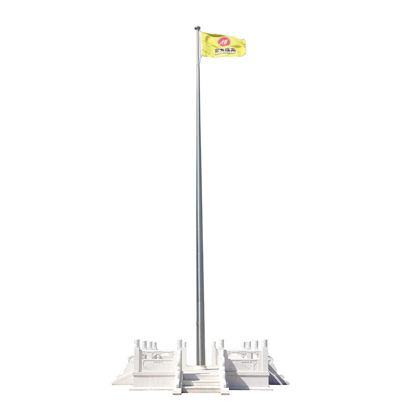 Simple electric single-cycle flagpole