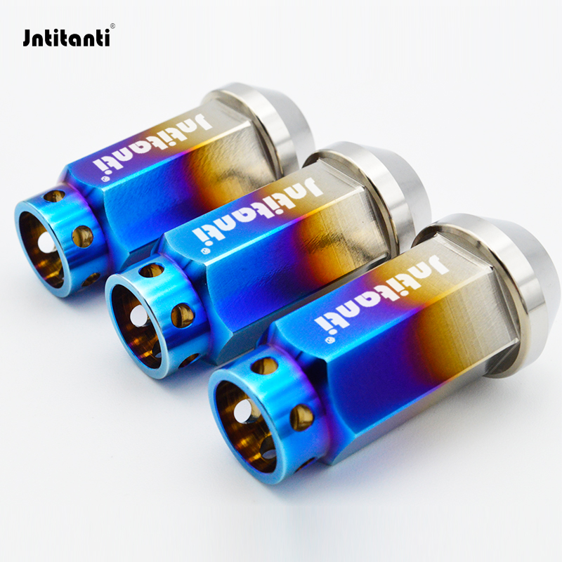 Jntitanti钛合金汽车轮毂轮帽螺母凹槽闭口6孔M12*1.5