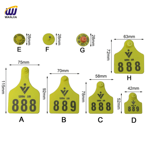 WJ406 Insured Ear Tag With Laser Printing