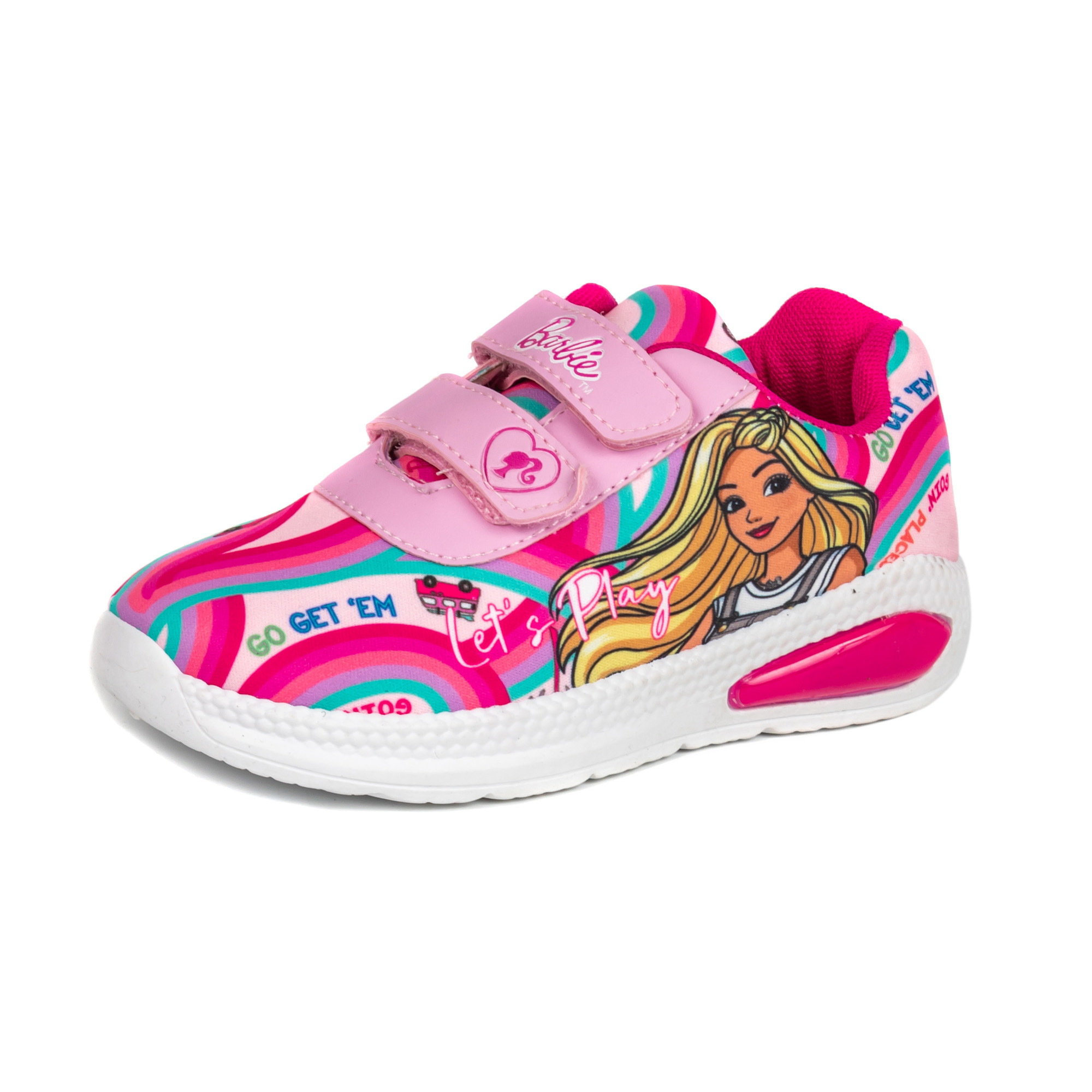 Sneaker Shoes, Children Shoes ,Injection shoes ,Pink/Fuxia Textile with sublimation printing +Pu Upper, PVC injection Outsole