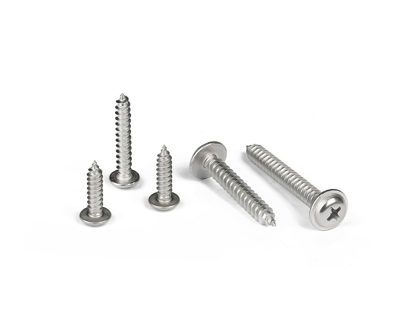 (SS304) Cross Recessed  Pan Round Washer Head Self-tapping Screws