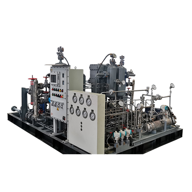 Small Gas Compressor Factory Price Inlet 16Bar Discharge 24Bar Flow 1.7Nm3/min C3H6 Cyclopropane Piston Compressors For Sale