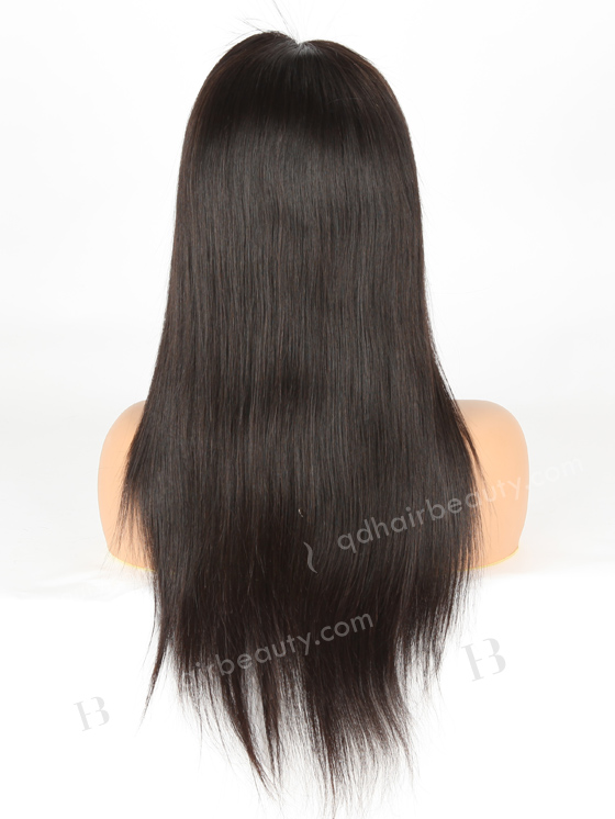 In Stock Indian Remy Hair 18" Straight Natural Color 5"×5" HD Lace Closure Wig CW-01017