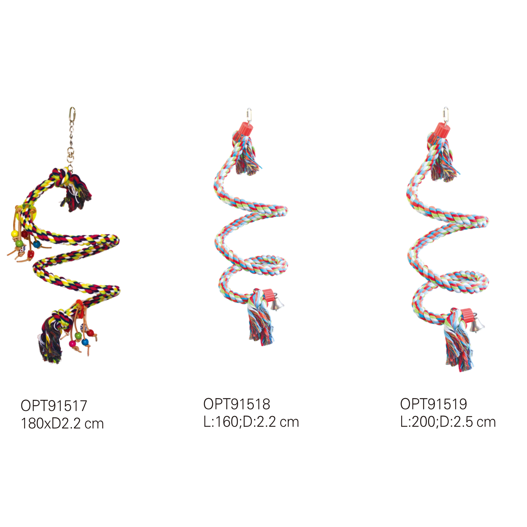 OPT91517-OPT91519 Bird toys Rope toys