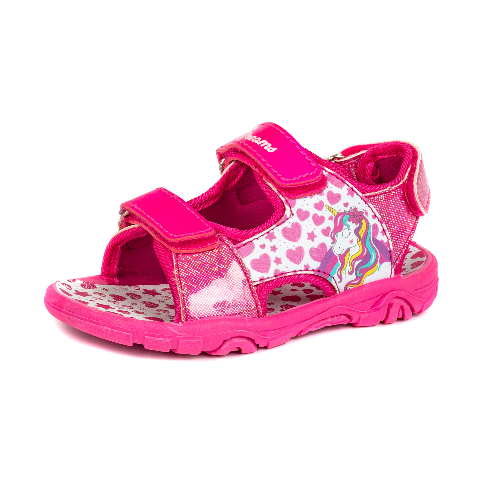 Kid shoes,Sneaker Shoes, Children Shoes, Sandals,beach Sandals  Fuxia Pu upper, PU Velcro EVA Outsole