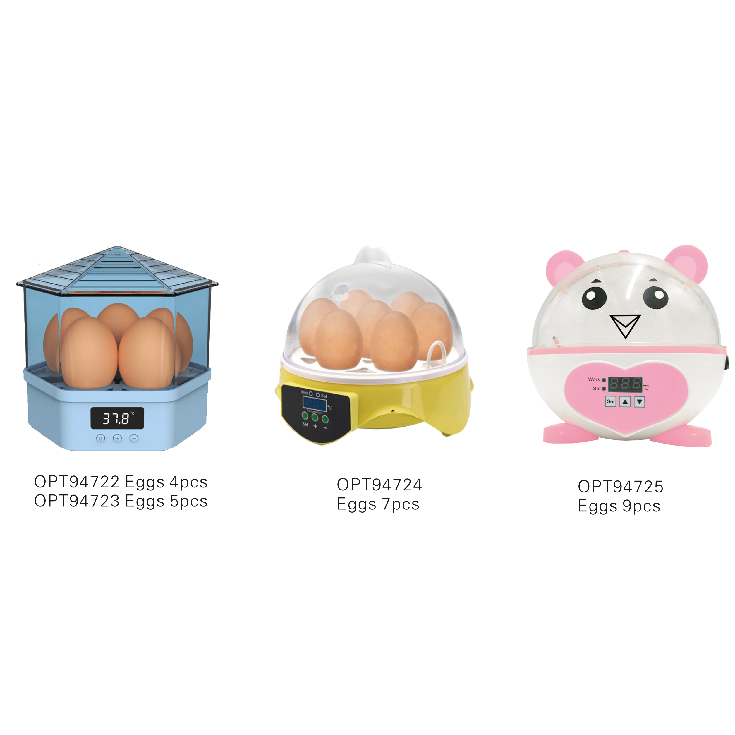 OPT94722-OPT94725 Poultry Egg Incubators