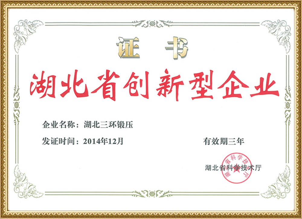 2014.12 Empresa innovadora de la provincia de Hubei