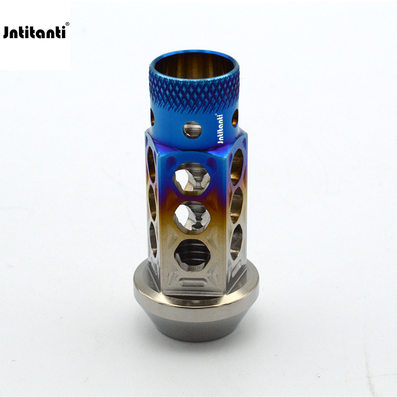 Jntitanti Gr.5 Titanium Alloy Customized Color Cone Seat Wheel Lug Nut  M12*1.5mm
