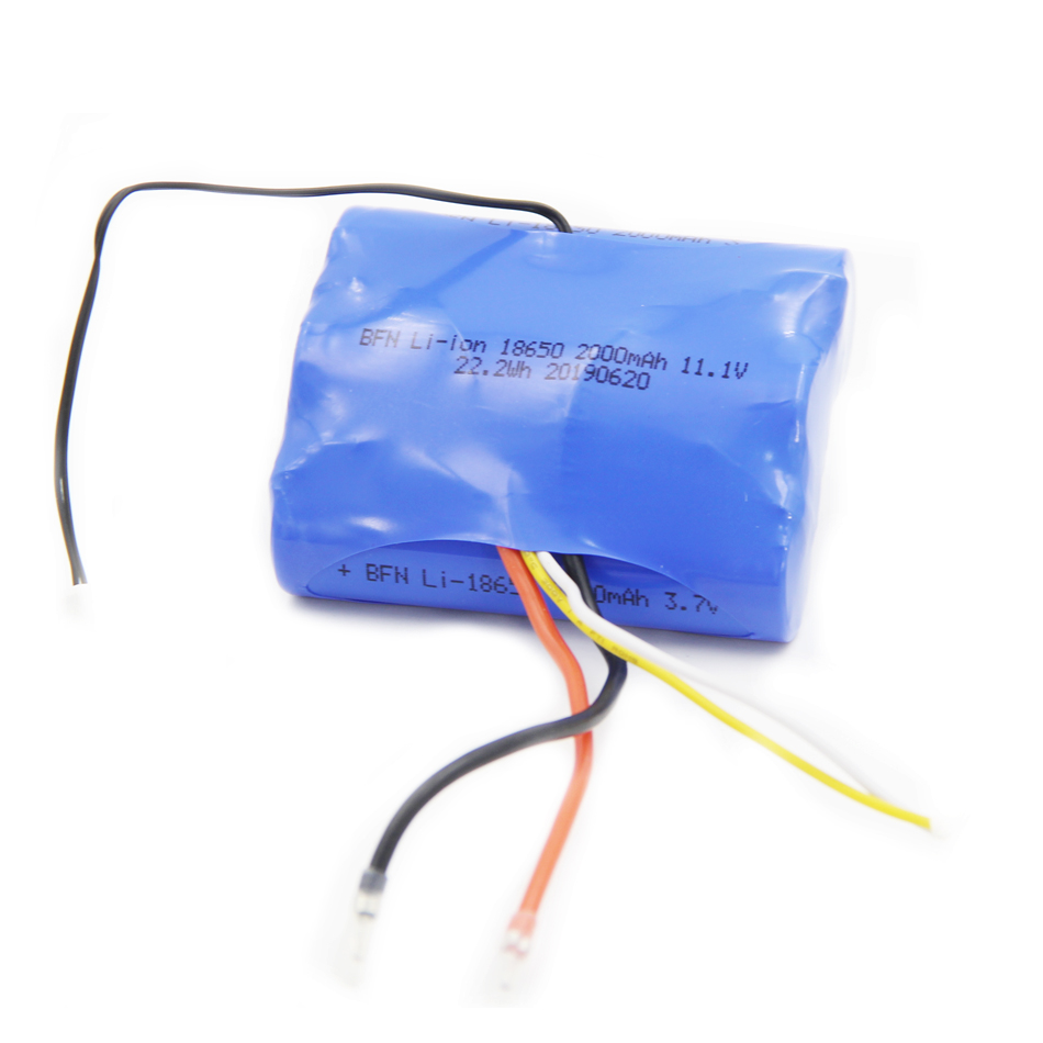 High power 3S1P 18650 2000mAh 11.1V Lithium ion battery pack for juicer