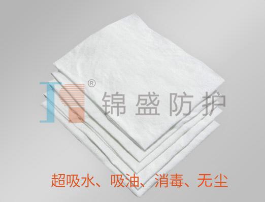 Dust-free white cleaning cloth