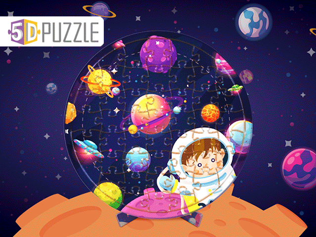 3D Lenticular Printing jigsaw puzzle 48pcs Round puzzle collection