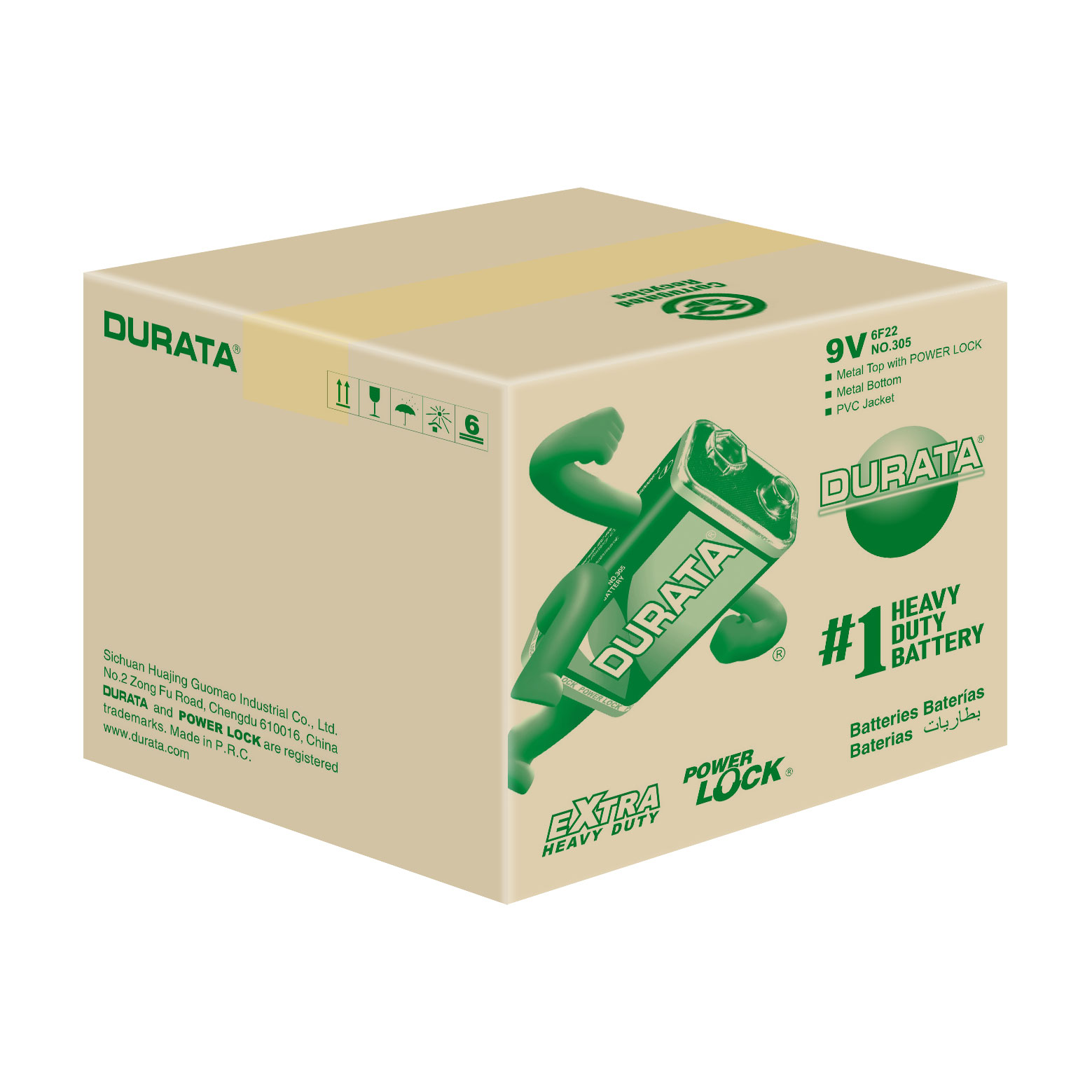 DURATA 9V - Shrink Pack 1 Battery - CTN