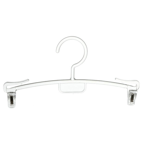 Wholesale Clear Plastic Hanger for Lingerie and Underwear with Thin Clips 225