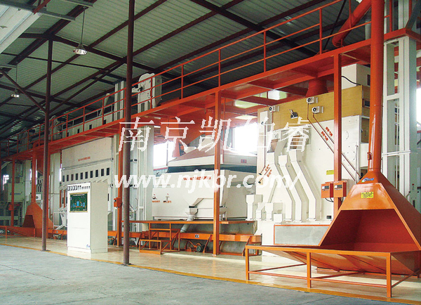 Soybean seed processing line