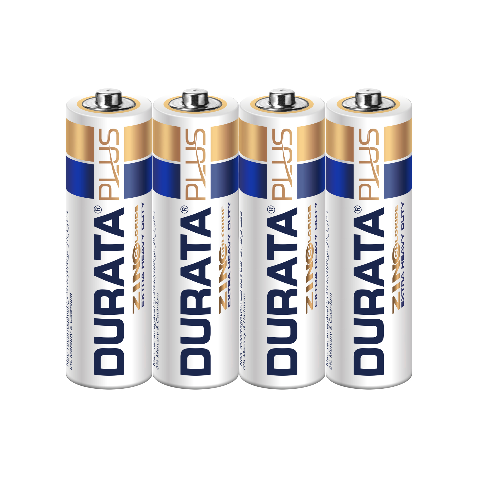DURATA PLUS Size AA - Shrink Pack 4 Batteries