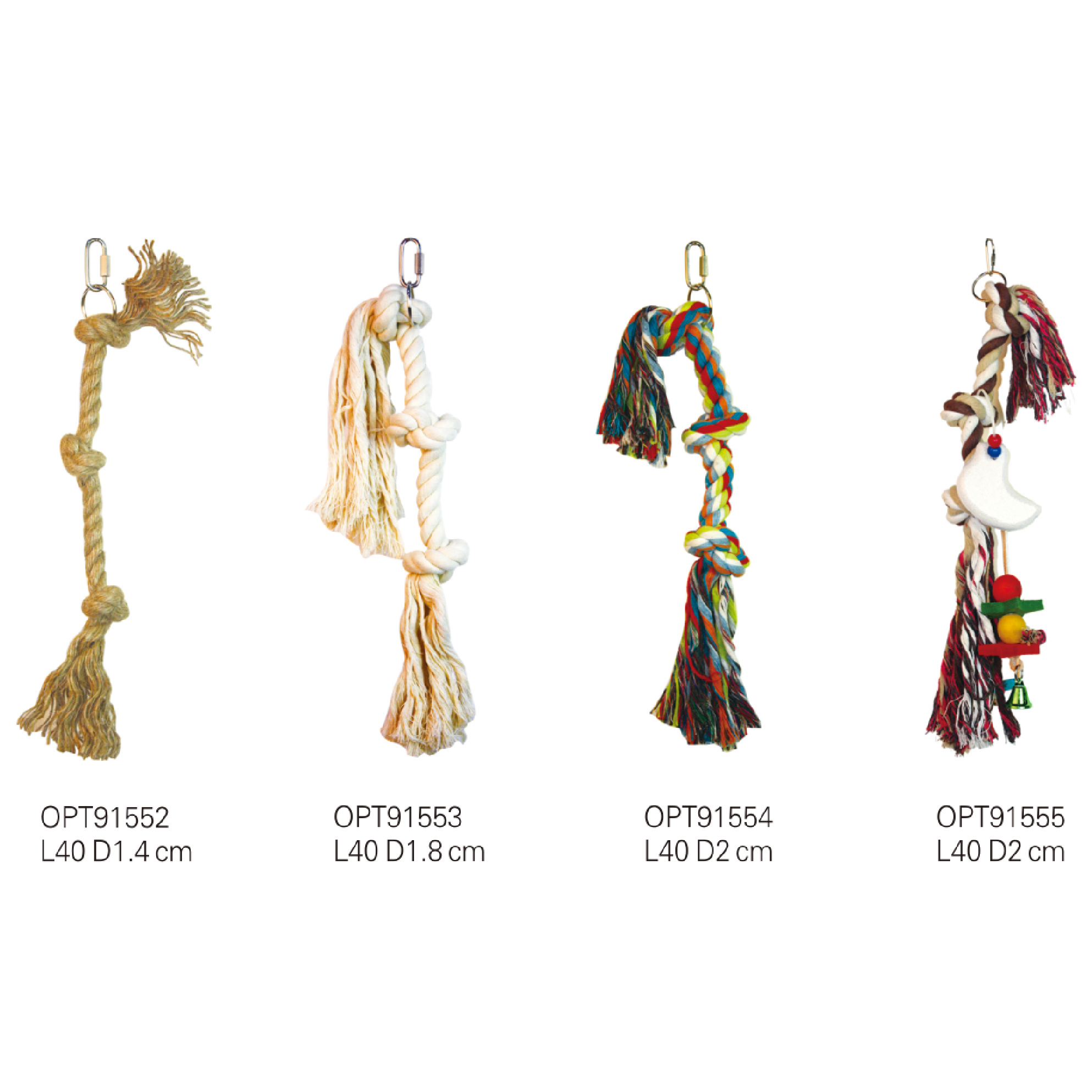 OPT91552-OPT91555 Bird toys Rope toys