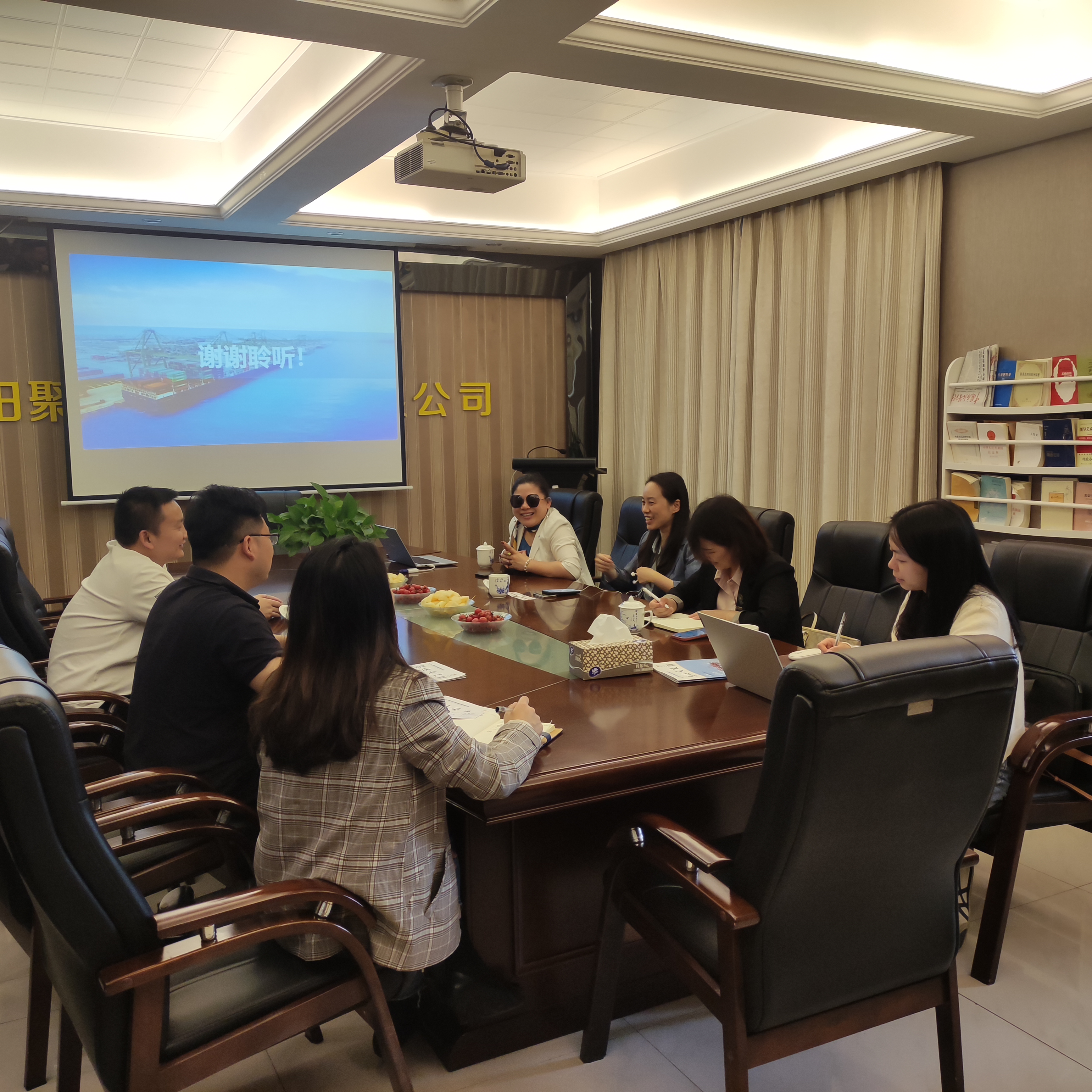 HUNAN OCEAN CONTAINER LINES CO.,LTD  VISITED OUR COMPANY FOR BUSINESS COMMUNICATION 