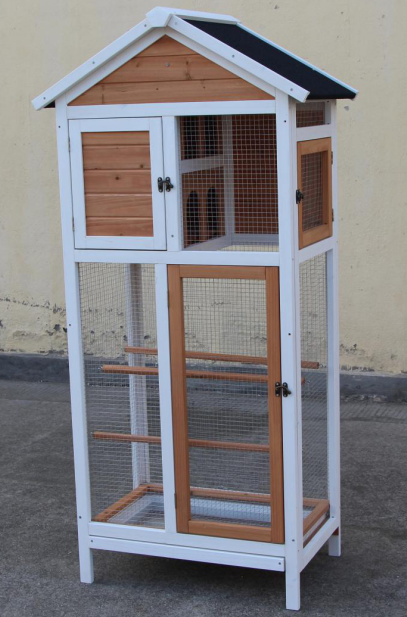 Wooden bird cage parrot Perches Stand Platform Set