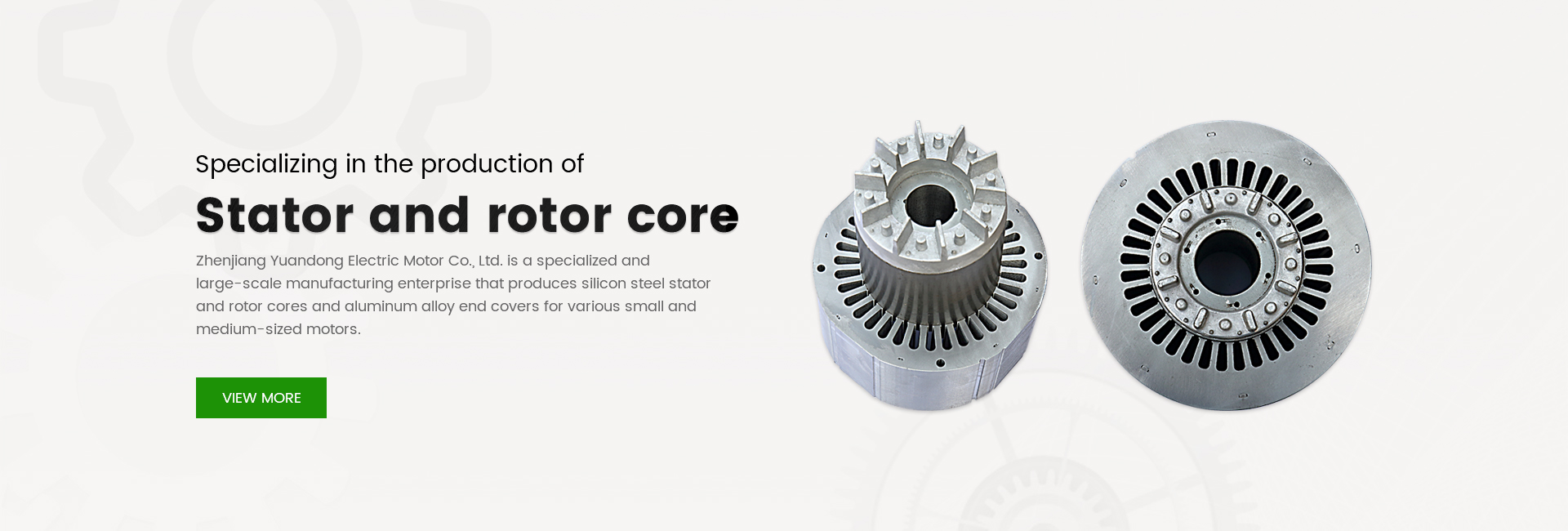 Stator and rotor core