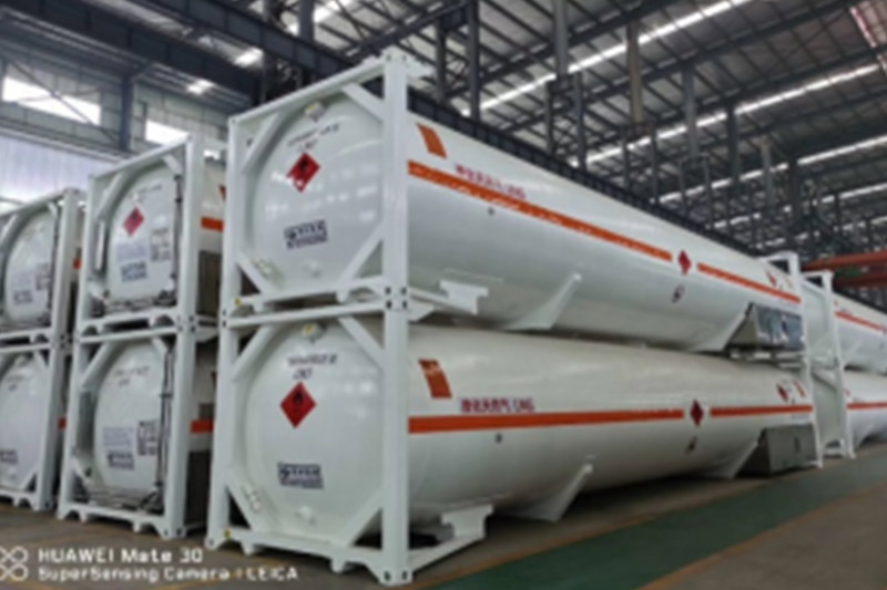 LNG refrigerated liquefied gas tank container