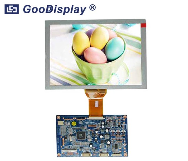 Module de moniteur LCD couleur 8 pouces avec entrée VGA et vidéo, GDN-D102AT-GTI080NA