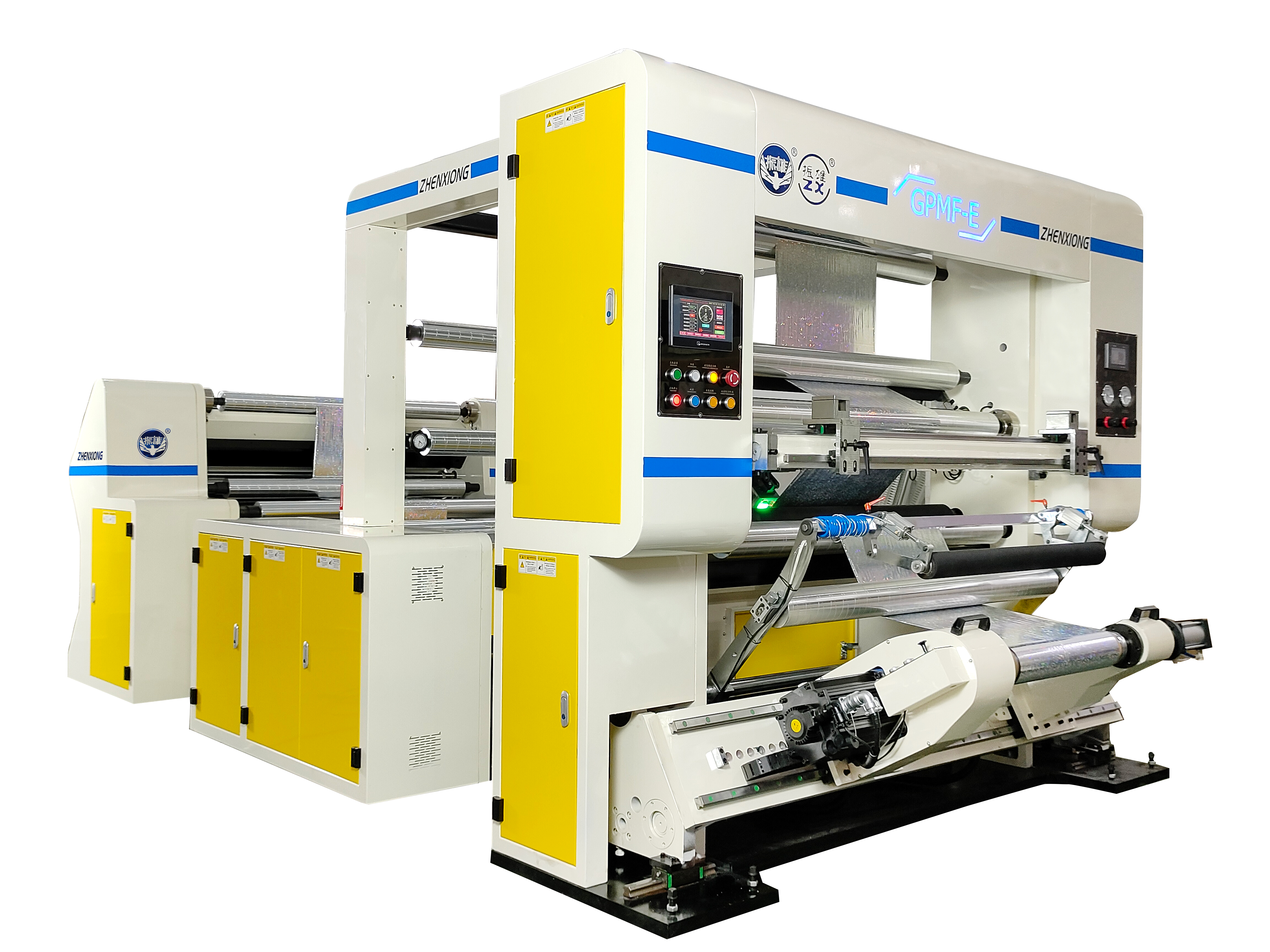GPMF-1200E HIGH-SPEED CODE JET LABELLING AND REWINDING MACHINE