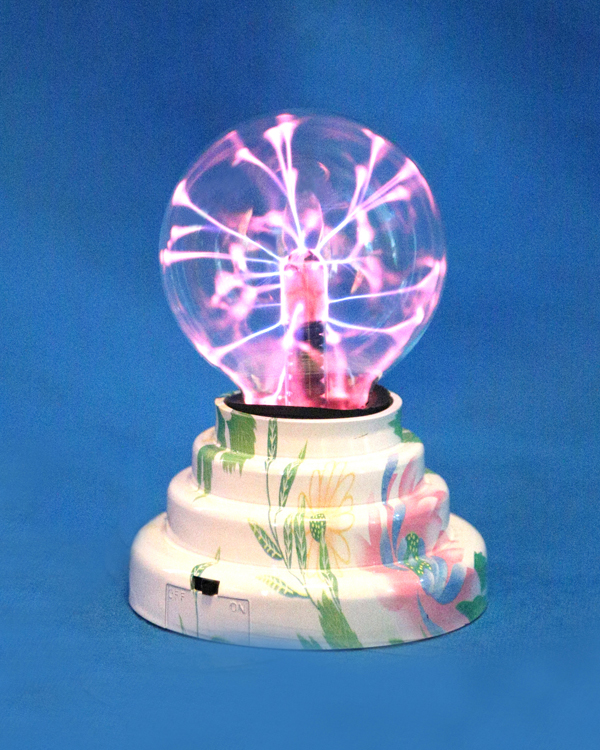 3" USB Plasma Ball with Chinese Painting Cubic Transfer Base