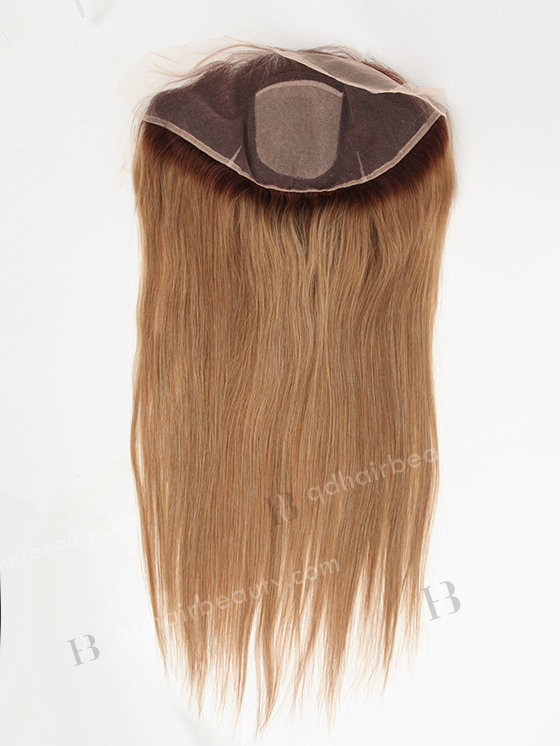 Brazilian Virgin Hair 22" Straight Roots Color 3# then 16/613# Evenly Blended Silk Top Lace Frontal WR-LF-014