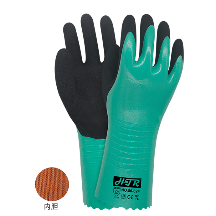 Super grip and cut resistant nitrile gloves