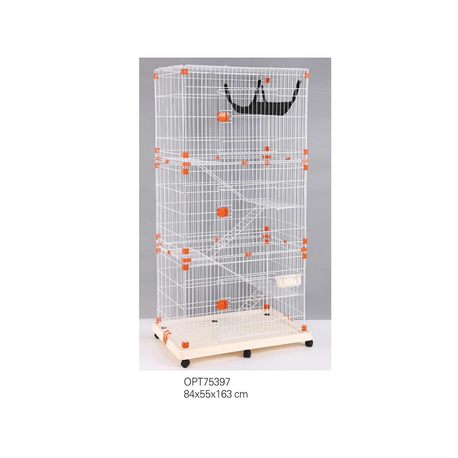OPT75397 84x55x163cm Cat cages