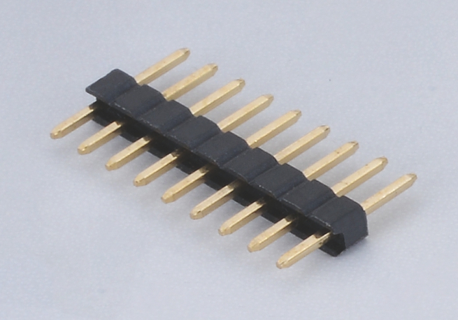 2.0mm间距排针连接器-双排180°单塑胶