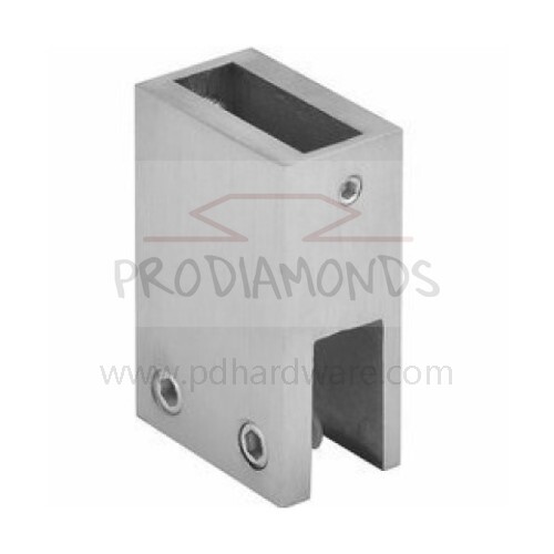 Glass-Rail-Ceiling Mounting Rectangular Shower Support Bar Connector