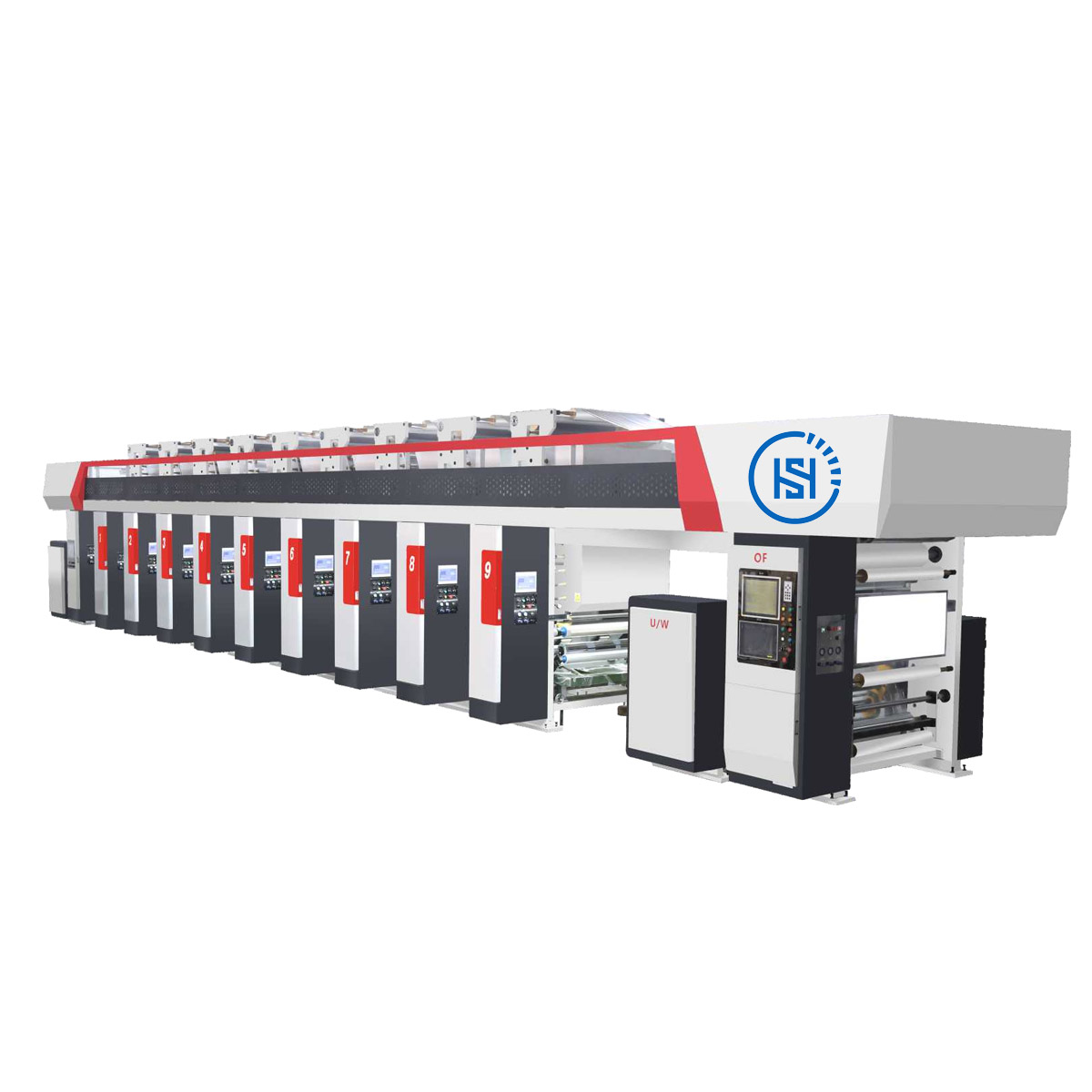 HS-350H  ELECTRONIC LINE SHAFT HIGHSPEED  ROTOGRAVURE PRINTING PRESS