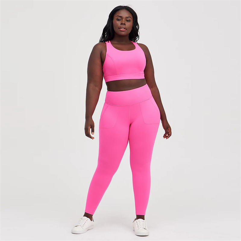 2021 new brand new high waisted suits workout plus size yoga set for women