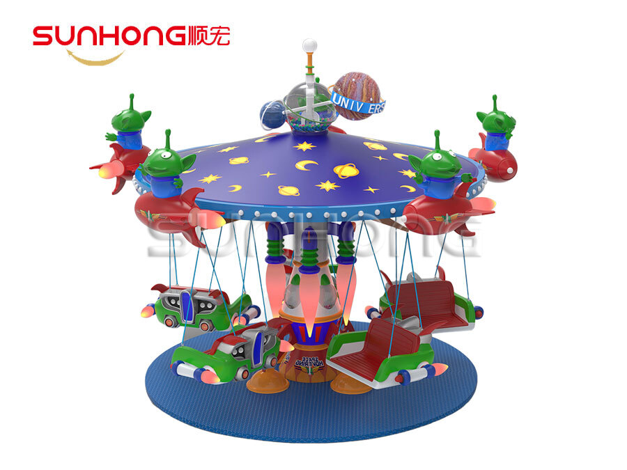 Space Hovering Flying Chair Merry Round Magic Kingdom 10 Seats Carousel