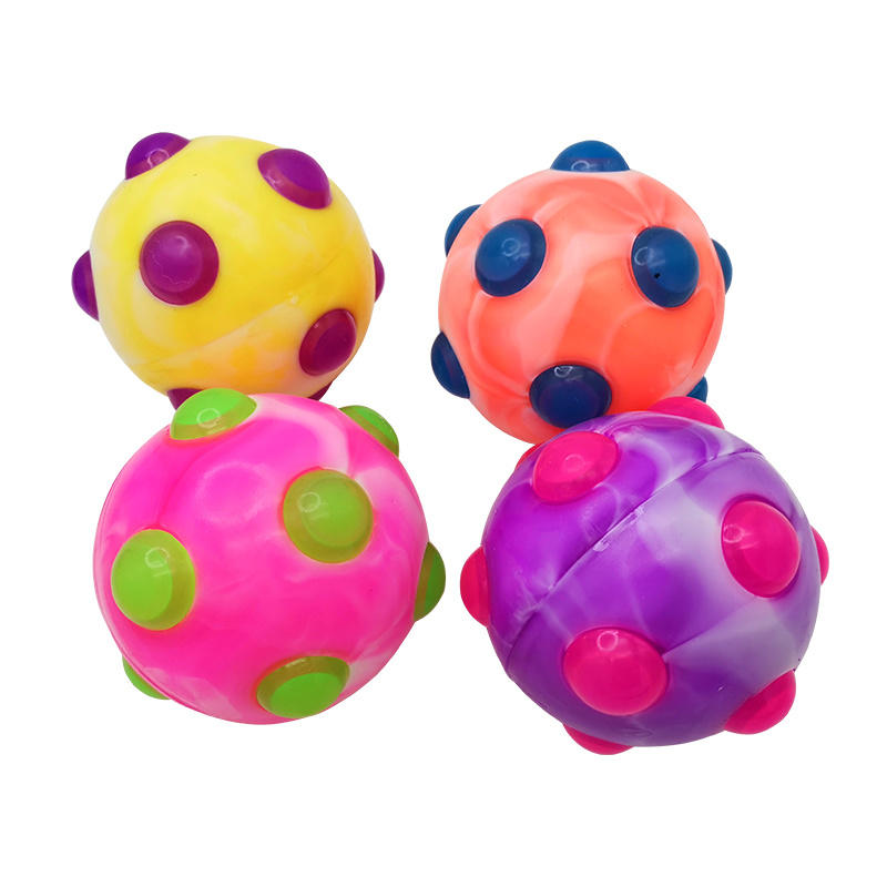 New Color Pressure Relief Ball Bouncing Ball Child Safety Toy Brain Game