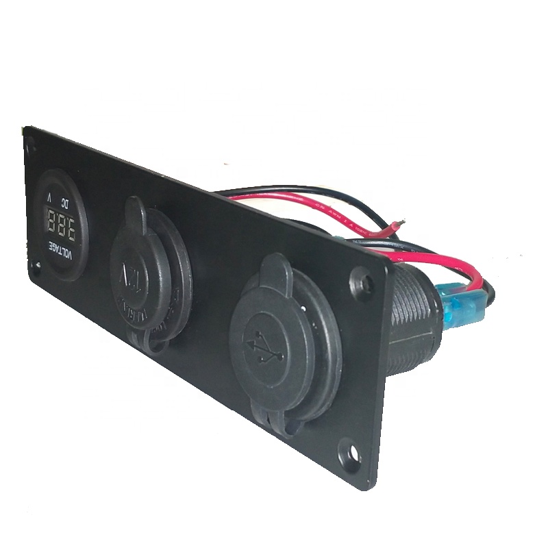 Waterproof and dustproof 12v 3 way rocker switch panel for ELECTRICAL OFF-ROAD TRUCK car switch 