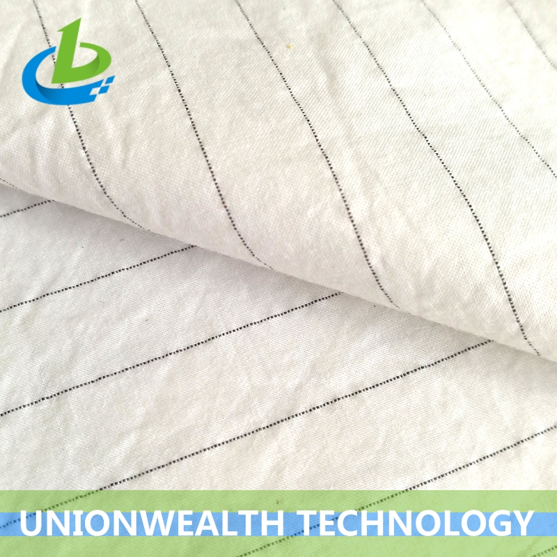 SILVER 123# Cotton Silver Fiber Stripe Fabric For Pillowcase 