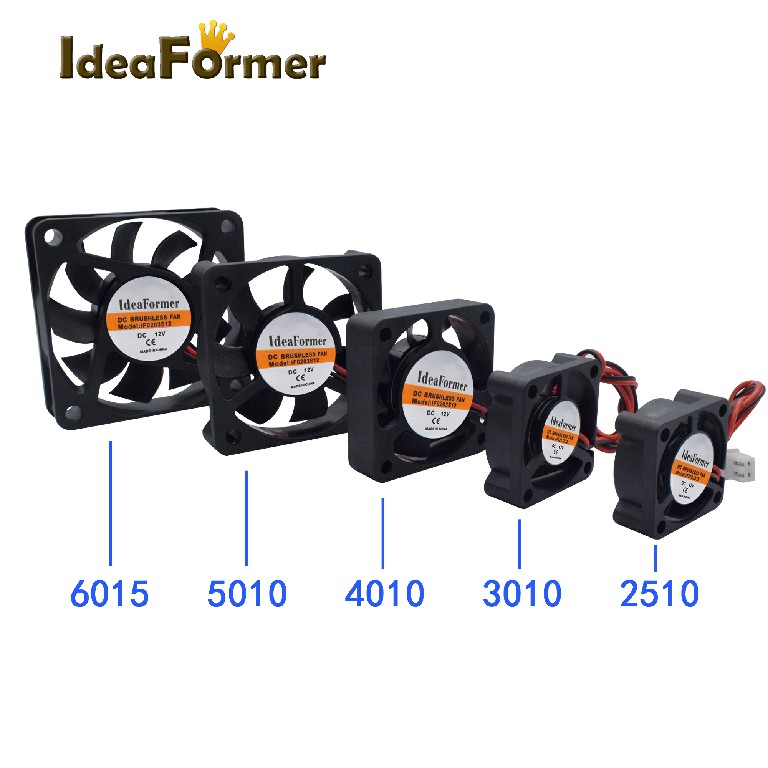 3D printer extruder cooling fan with 30cm wire │3D printer cooling components 5v 12v 24v 2510 3010 4010 5010 6015 buy online