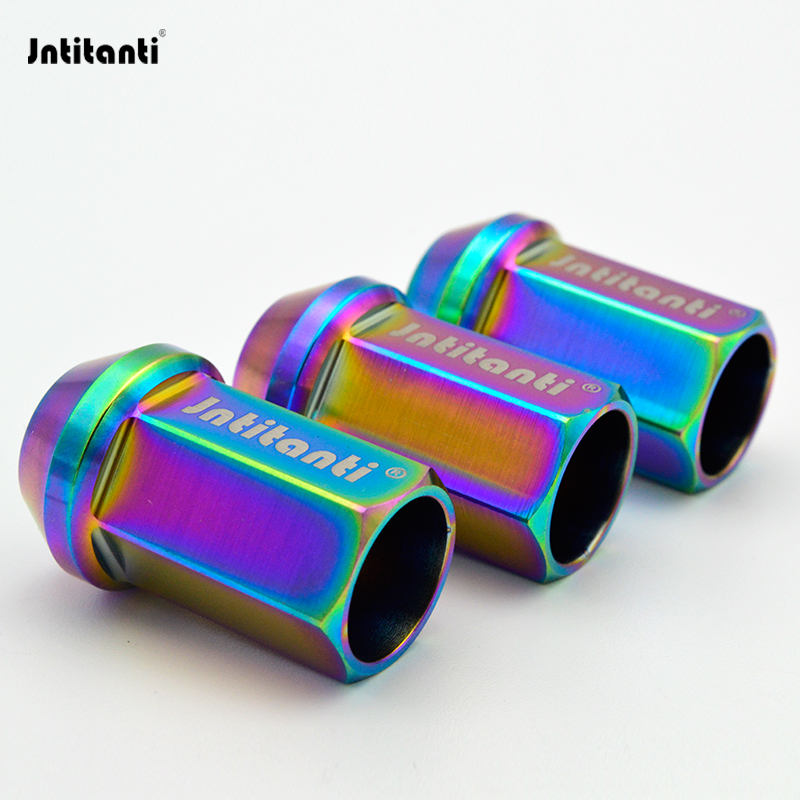 Jntitanti钛合金汽车轮毂螺帽螺母全六角开口M14*1.5