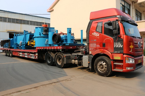 The first car of the sand processing molding line of a company in Xingtai, Hebei was delivered