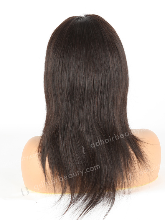 In Stock Indian Remy Hair 12" Straight Natural Color Full Lace Wig FLW-01007