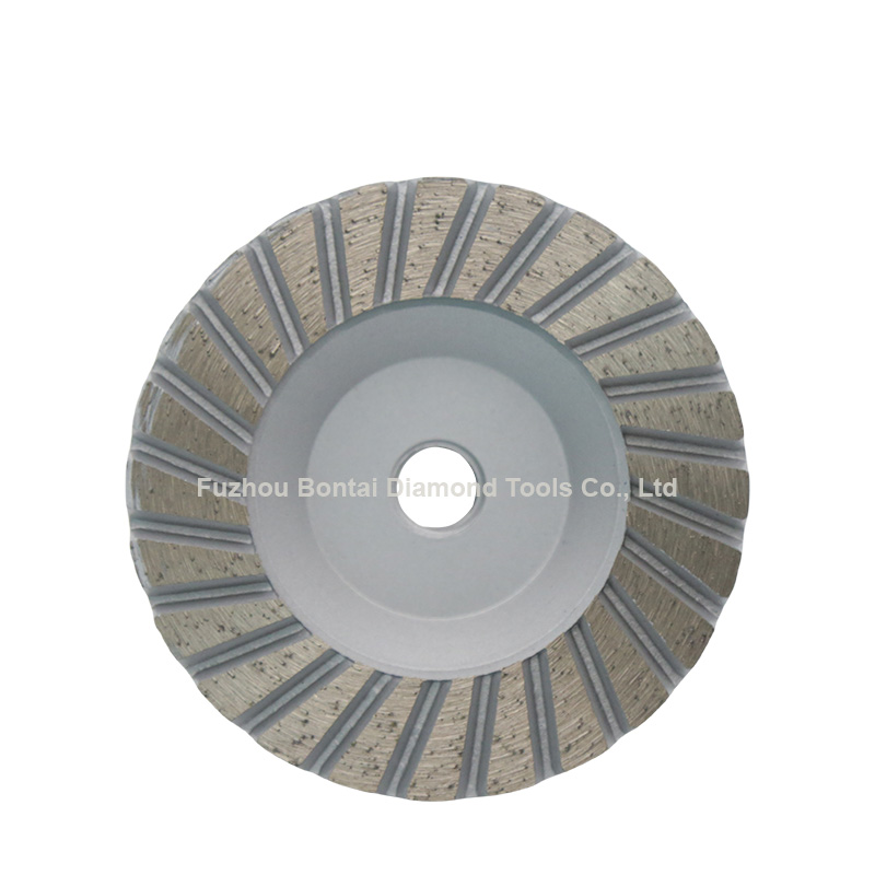 100mm turbo aluminium diamond grinding cup wheel for precision grinding of stone