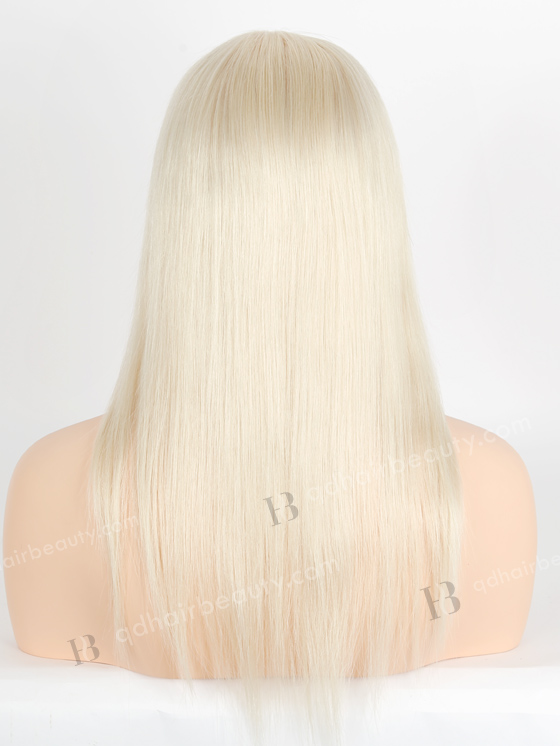 Pure White Color Gripper Wig For Bald Women Without Glue WR-GR-016