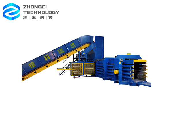 Automatic double motor double gantry waste paper baler