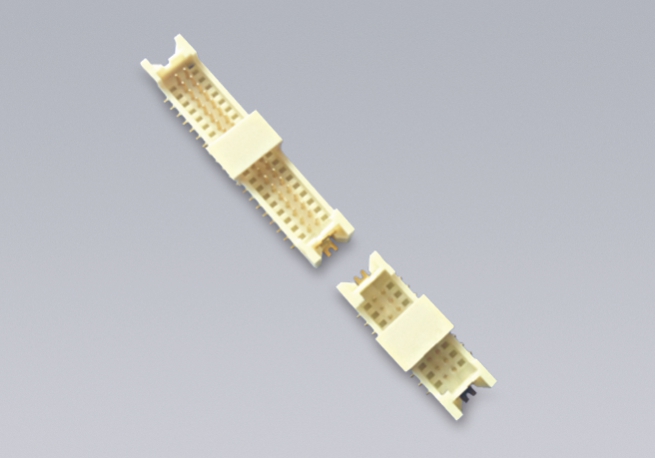 1.25mm间距 DF13 Wafer连接器 180°-SMT（立贴） 双排 镀金