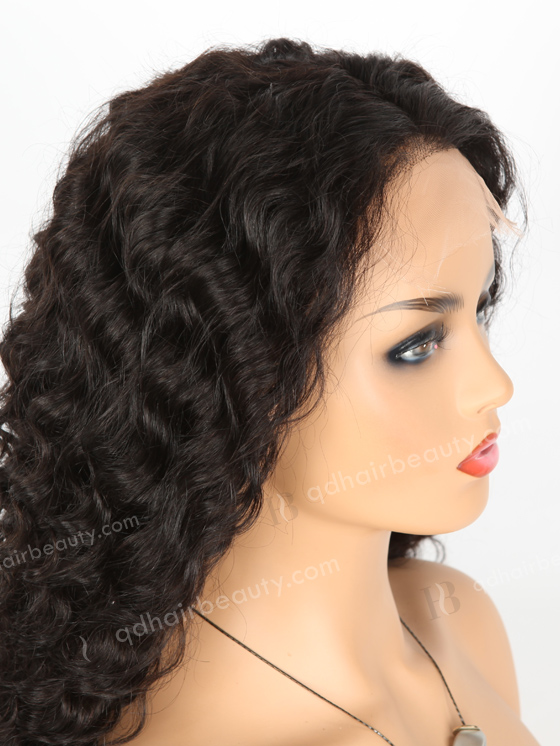 In Stock Indian Remy Hair 22" Deep Body Wave Natural Color 5"×5" HD Lace Closure Wig CW-01002